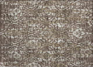Piper Looms Chantille Floral ACN868 Brown Machine Washable Area Rug