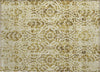 Piper Looms Chantille Floral ACN868 Gold Machine Washable Area Rug Scatter Main Image
