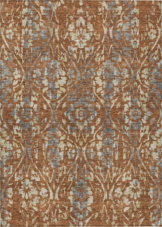 Piper Looms Chantille Floral ACN868 Paprika Machine Washable Area Rug main image