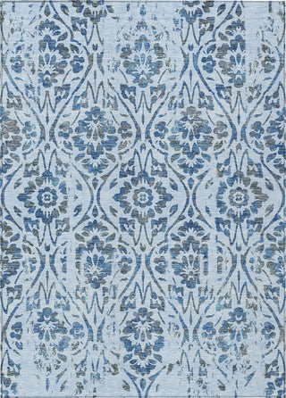 Piper Looms Chantille Floral ACN868 Sky Machine Washable Area Rug main image