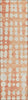 Piper Looms Chantille Circles ACN869 Coral Machine Washable Area Rug Runner Main Image