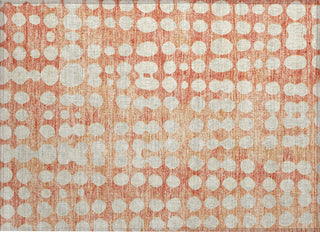 Piper Looms Chantille Circles ACN869 Coral Machine Washable Area Rug Scatter Main Image