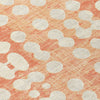 Piper Looms Chantille Circles ACN869 Coral Machine Washable Area Rug Swatch Image