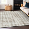 Piper Looms Chantille Circles ACN869 Ivory Machine Washable Area Rug Lifestyle Image Feature