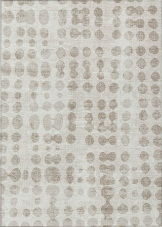 Piper Looms Chantille Circles ACN869 Ivory Machine Washable Area Rug main image