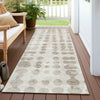 Piper Looms Chantille Circles ACN869 Ivory Machine Washable Area Rug Runner Outdoor Lifestyle Image Feature