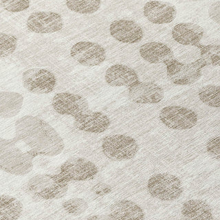 Piper Looms Chantille Circles ACN869 Ivory Machine Washable Area Rug Swatch Image