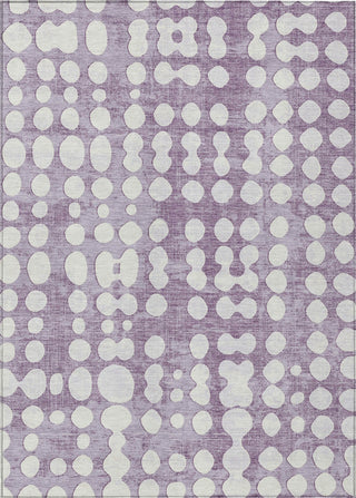 Piper Looms Chantille Circles ACN869 Purple Machine Washable Area Rug main image