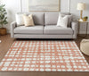 Piper Looms Chantille Circles ACN869 Salmon Machine Washable Area Rug Lifestyle Image Feature