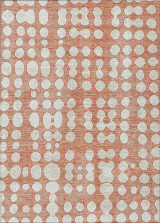 Piper Looms Chantille Circles ACN869 Salmon Machine Washable Area Rug main image