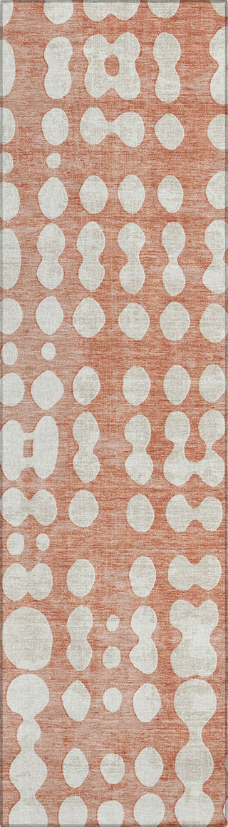 Piper Looms Chantille Circles ACN869 Salmon Machine Washable Area Rug Runner Main Image