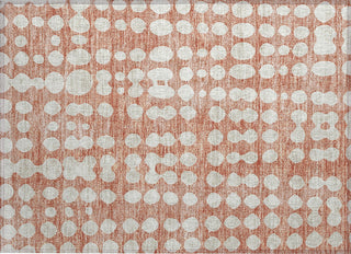 Piper Looms Chantille Circles ACN869 Salmon Machine Washable Area Rug Scatter Main Image