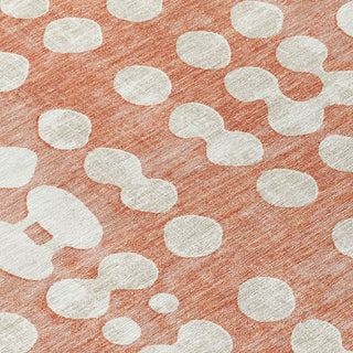 Piper Looms Chantille Circles ACN869 Salmon Machine Washable Area Rug Swatch Image