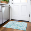 Piper Looms Chantille Circles ACN869 Teal Machine Washable Area Rug Scatter Lifestyle Image Feature