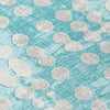 Piper Looms Chantille Circles ACN869 Teal Machine Washable Area Rug Swatch Image