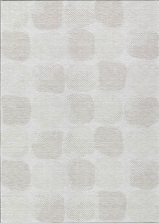 Piper Looms Chantille Circles ACN870 Ivory Machine Washable Area Rug main image