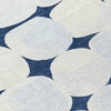 Piper Looms Chantille Circles ACN870 Navy Machine Washable Area Rug Swatch Image