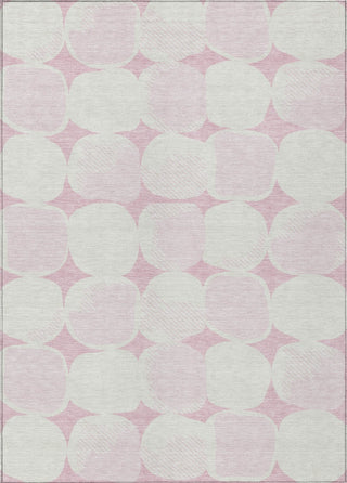 Piper Looms Chantille Circles ACN870 Pink Machine Washable Area Rug main image