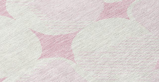 Piper Looms Chantille Circles ACN870 Pink Machine Washable Area Rug Swatch Image