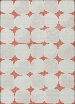 Piper Looms Chantille Circles ACN870 Salmon Machine Washable Area Rug main image