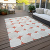 Piper Looms Chantille Circles ACN870 Salmon Machine Washable Area Rug Outdoor Lifestyle Image Feature