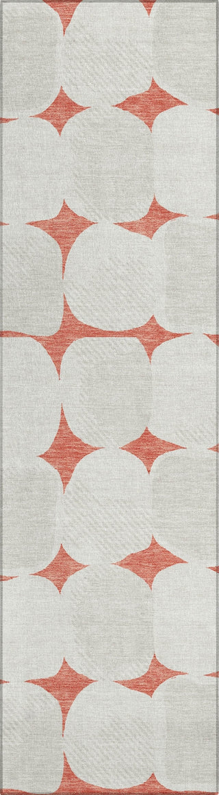Piper Looms Chantille Circles ACN870 Salmon Machine Washable Area Rug Runner Main Image