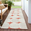 Piper Looms Chantille Circles ACN870 Salmon Machine Washable Area Rug Runner Outdoor Lifestyle Image Feature