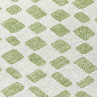 Piper Looms Chantille Squares ACN871 Aloe Machine Washable Area Rug Swatch Image