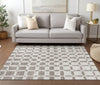 Piper Looms Chantille Squares ACN871 Taupe Machine Washable Area Rug Lifestyle Image Feature