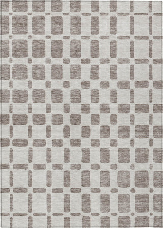 Piper Looms Chantille Squares ACN871 Taupe Machine Washable Area Rug main image