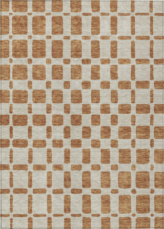 Piper Looms Chantille Squares ACN871 Terracotta Machine Washable Area Rug main image