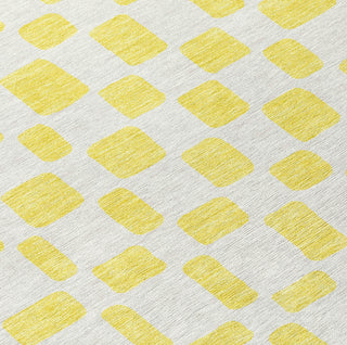 Piper Looms Chantille Squares ACN871 Yellow Machine Washable Area Rug Swatch Image