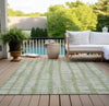 Piper Looms Chantille Stripes ACN872 Aloe Machine Washable Area Rug Outdoor Lifestyle Image Feature