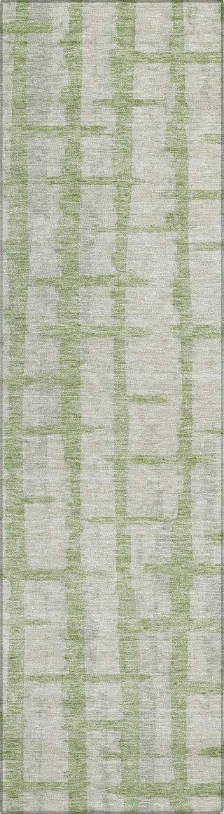 Piper Looms Chantille Stripes ACN872 Aloe Machine Washable Area Rug Runner Main Image