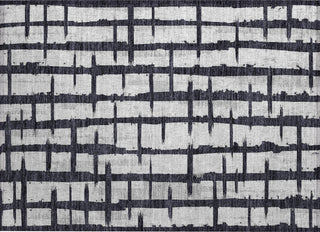 Piper Looms Chantille Stripes ACN872 Black Machine Washable Area Rug Scatter Main Image