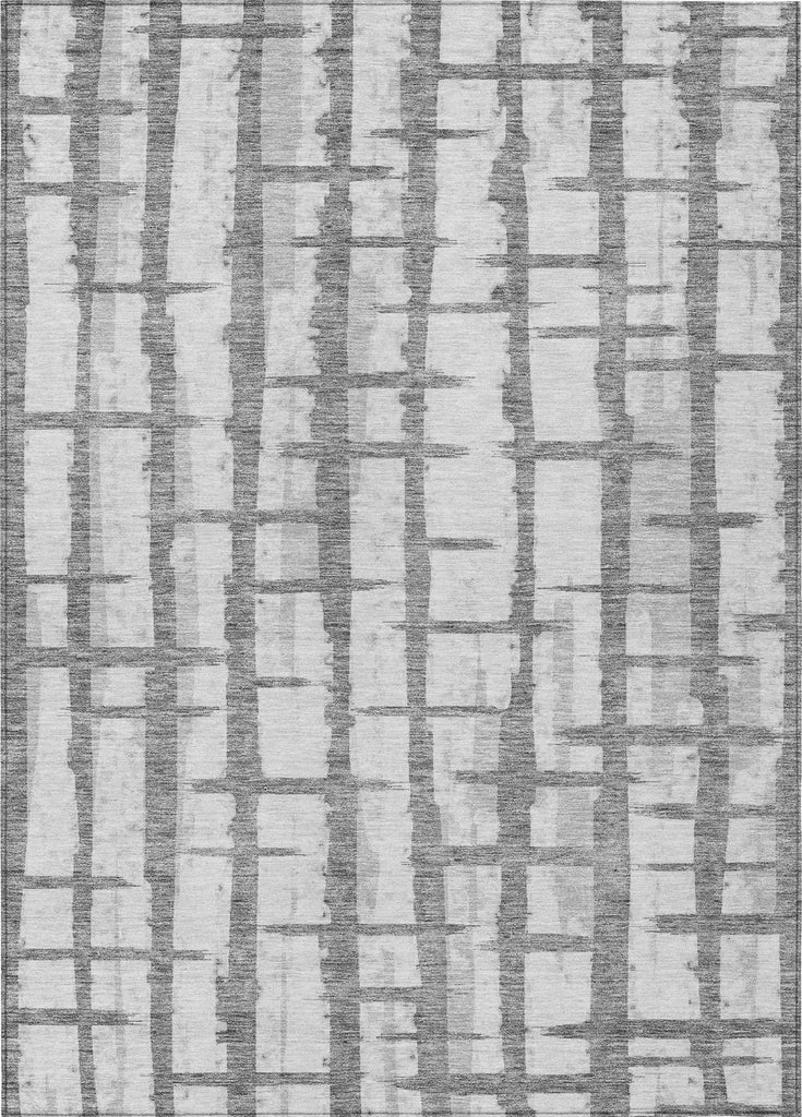 Piper Looms Chantille Stripes ACN872 Gray Machine Washable Area Rug main image