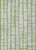 Piper Looms Chantille Stripes ACN872 Green Machine Washable Area Rug main image