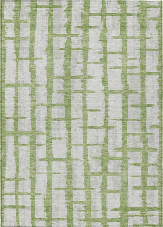 Piper Looms Chantille Stripes ACN872 Green Machine Washable Area Rug main image