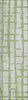 Piper Looms Chantille Stripes ACN872 Green Machine Washable Area Rug Runner Main Image