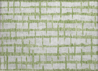 Piper Looms Chantille Stripes ACN872 Green Machine Washable Area Rug Scatter Main Image