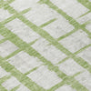 Piper Looms Chantille Stripes ACN872 Green Machine Washable Area Rug Swatch Image