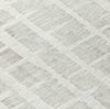Piper Looms Chantille Stripes ACN872 Ivory Machine Washable Area Rug Swatch Image