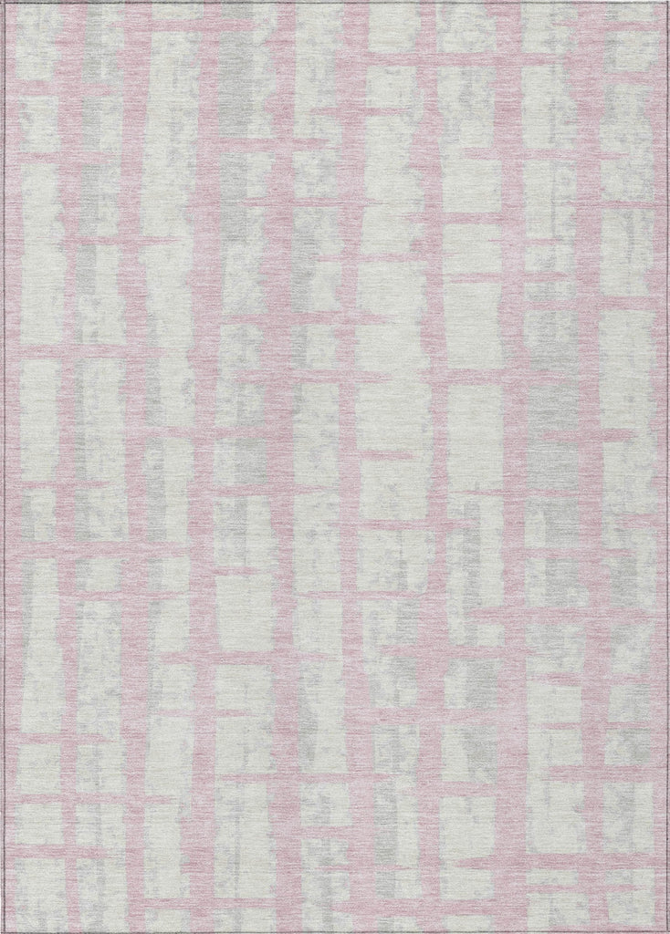 Piper Looms Chantille Stripes ACN872 Pink Machine Washable Area Rug main image