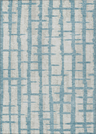 Piper Looms Chantille Stripes ACN872 Sky Machine Washable Area Rug main image