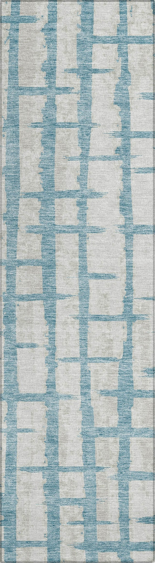 Piper Looms Chantille Stripes ACN872 Sky Machine Washable Area Rug Runner Main Image