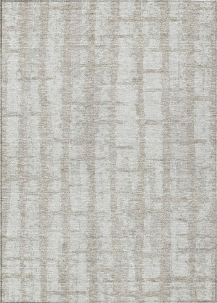 Piper Looms Chantille Stripes ACN872 Taupe Machine Washable Area Rug main image