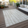 Piper Looms Chantille Stripes ACN872 Taupe Machine Washable Area Rug Outdoor Lifestyle Image Feature