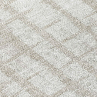 Piper Looms Chantille Stripes ACN872 Taupe Machine Washable Area Rug Swatch Image