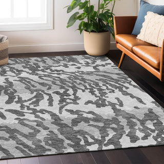Piper Looms Chantille Animal Print ACN873 Gray Machine Washable Area Rug Lifestyle Image Feature