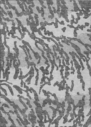 Piper Looms Chantille Animal Print ACN873 Gray Machine Washable Area Rug main image